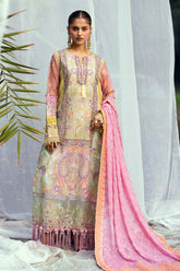 Unstitched 3-PC Embroidered Lawn Garden Of Eve By Raeesa Premium - Evraen_B
